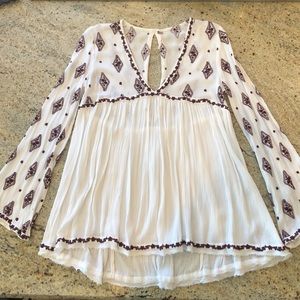 Free People Gauzy Boho Top XS